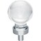 Jeffrey Alexander 1-1/16" Diameter Polished Chrome Sphere Glass Harlow Cabinet Knob G130PC - alternate 1